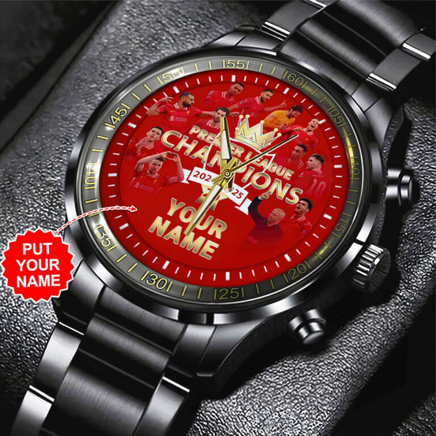 LIV Black Stainless Steel Watch V6 NDD