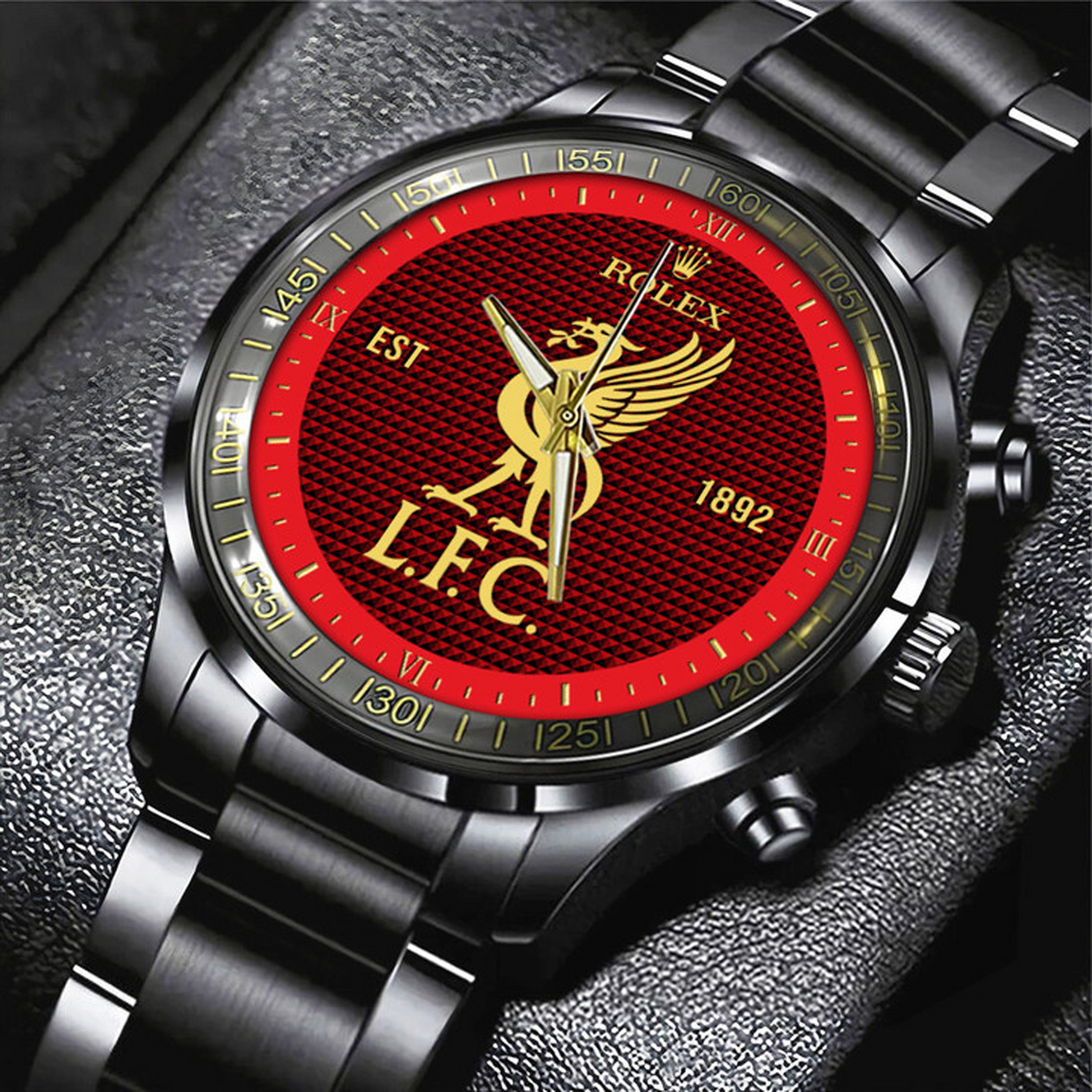 LIV Black Stainless Steel Watch 2604 V8 NDD
