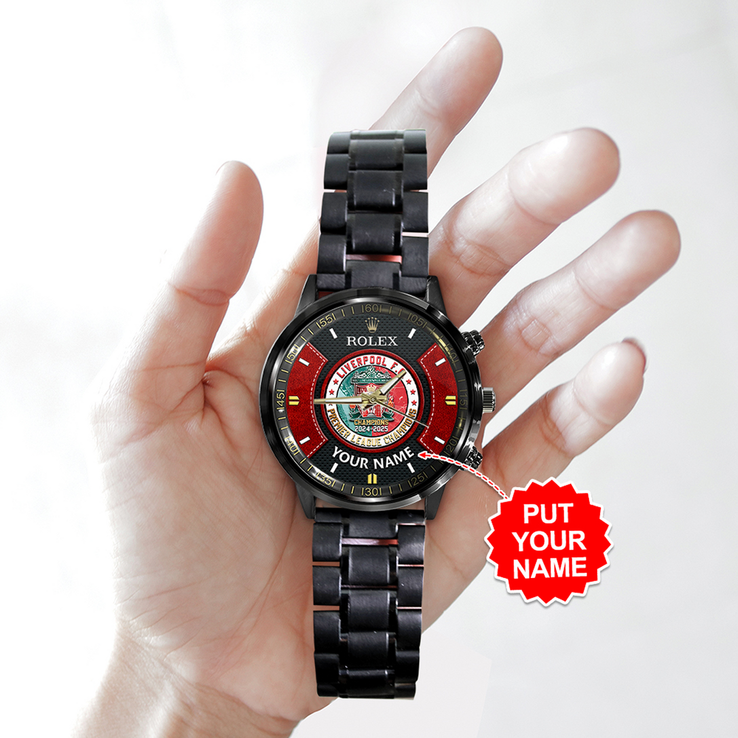 LIV x Rolex Black Stainless Steel Watch NDD