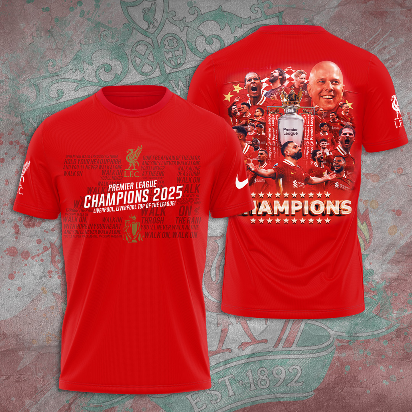 LIV Premier League Champions 2024-25 Season Tshirt V11 NDD