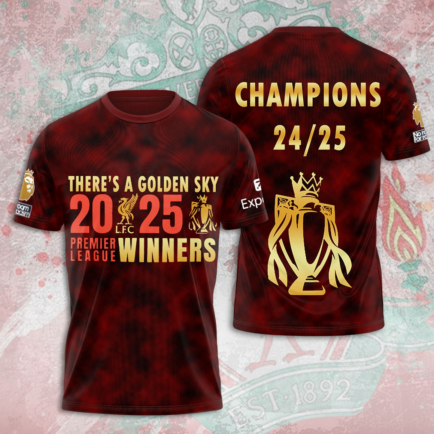 LIV Premier League Champions 2024-25 Season Tshirt V12 NDD