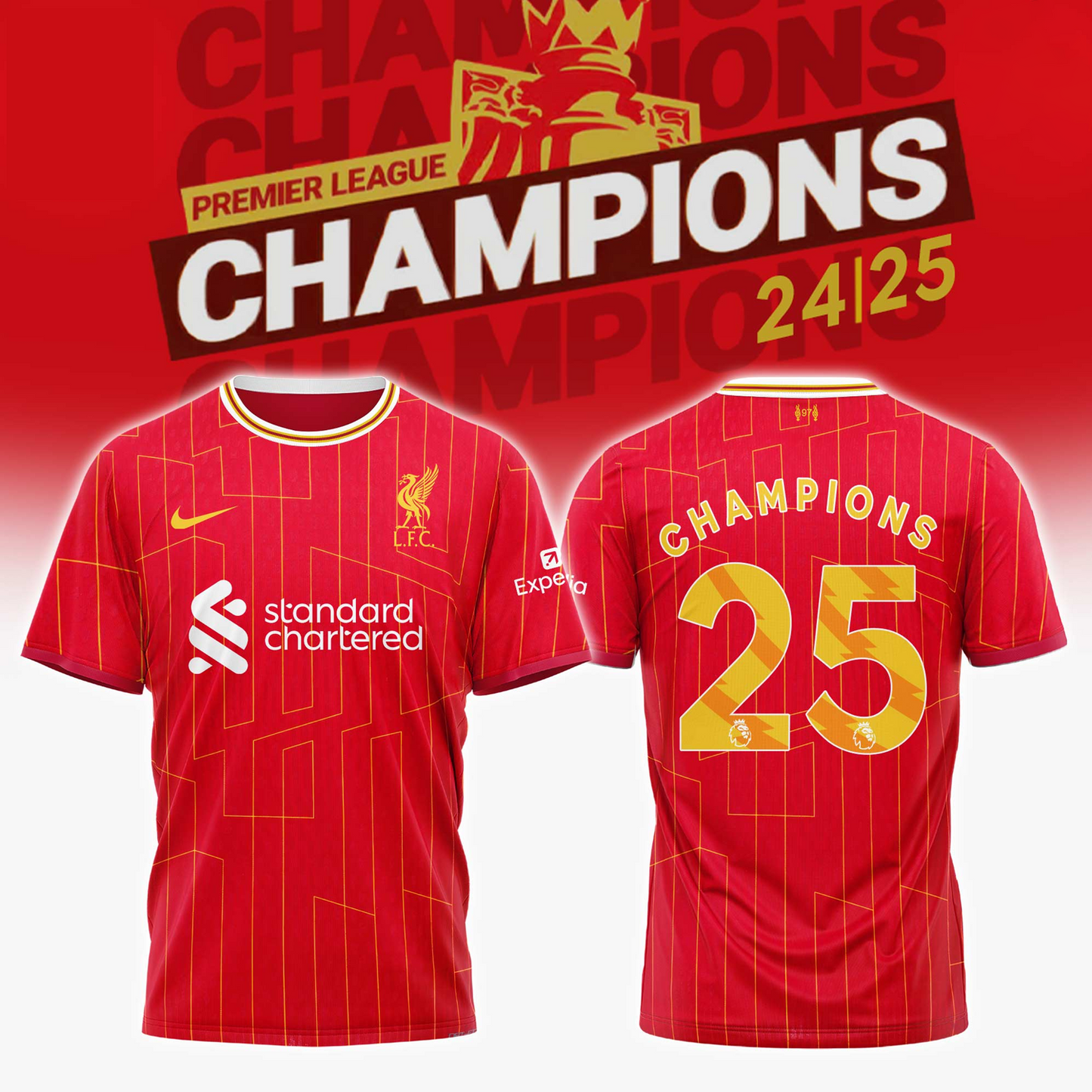 LIV Premier League Champions 2024-25 Season Tshirt V2 NDD