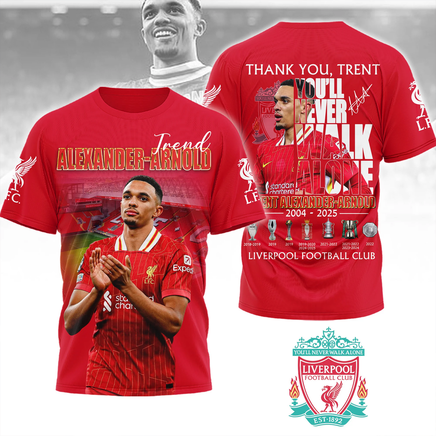 LIV Thank You Trent Alexander Arnold 3D Shirt NDD
