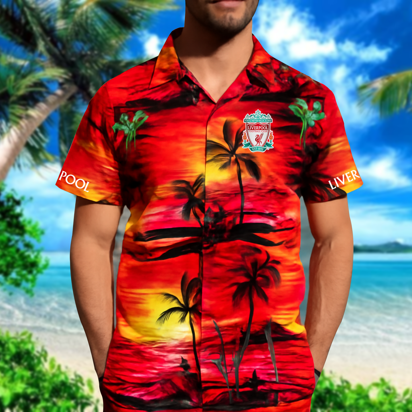 Liv Tropical Hawaii Shirt Beach Short V5 DATND TANTD
