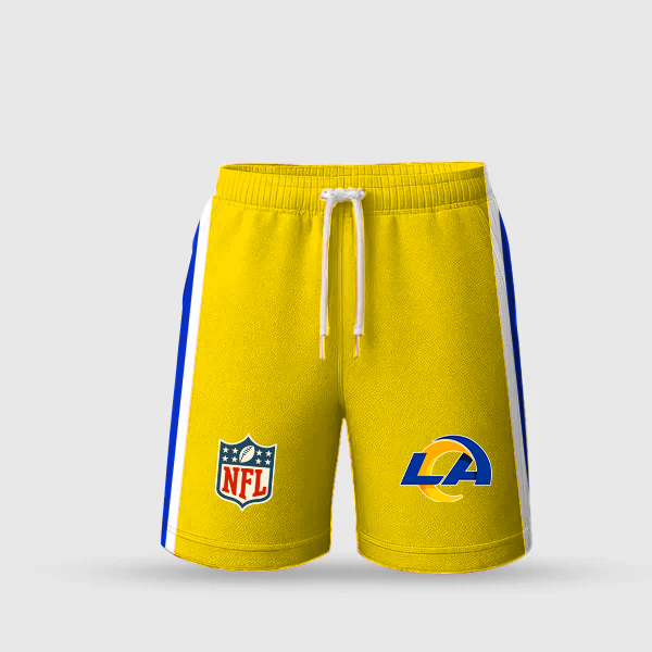 LAR Premium NFL V2 Combo Polo And Shorts DDT TTV