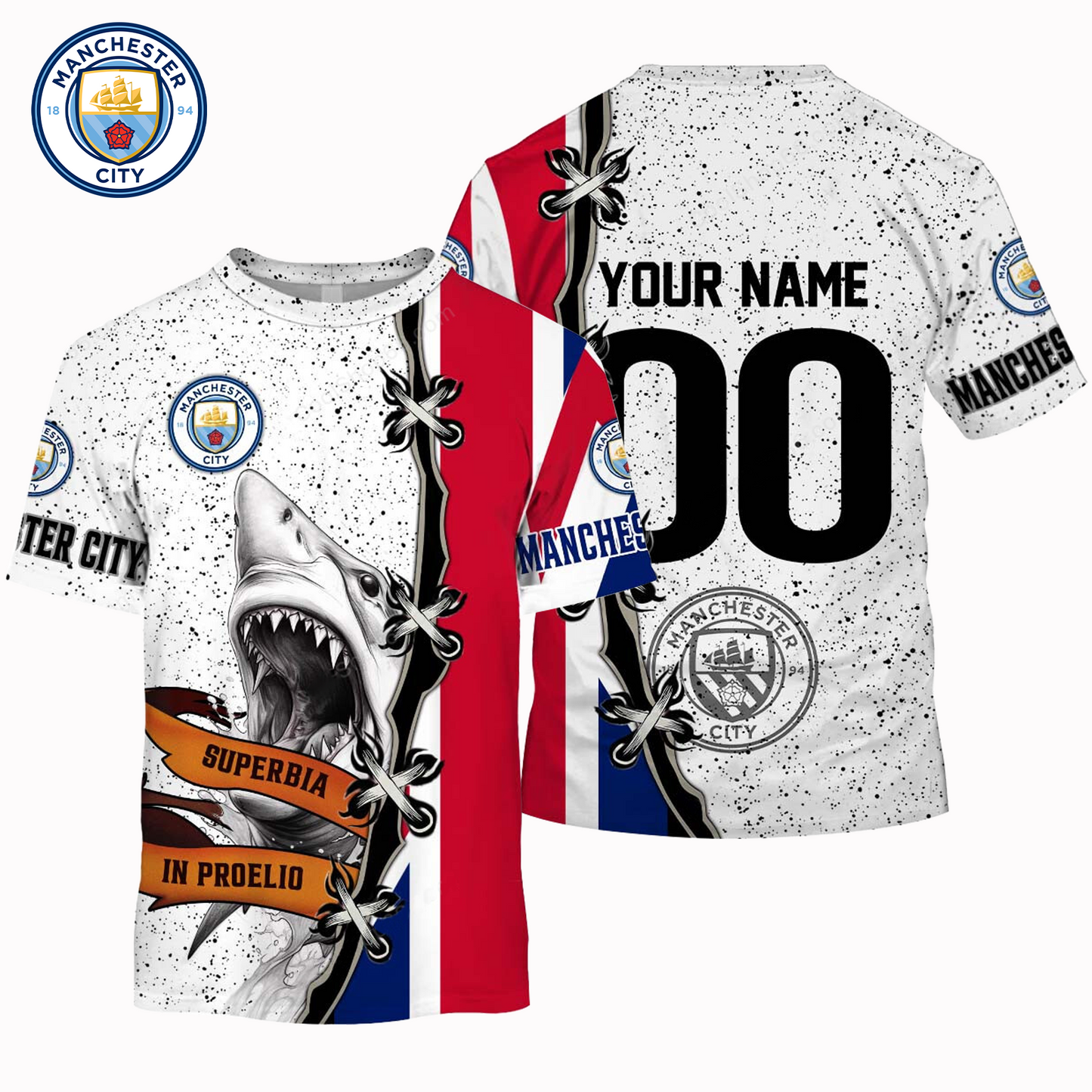 MC x EPL UK Flag Mascot Design Shirt DDT CTND