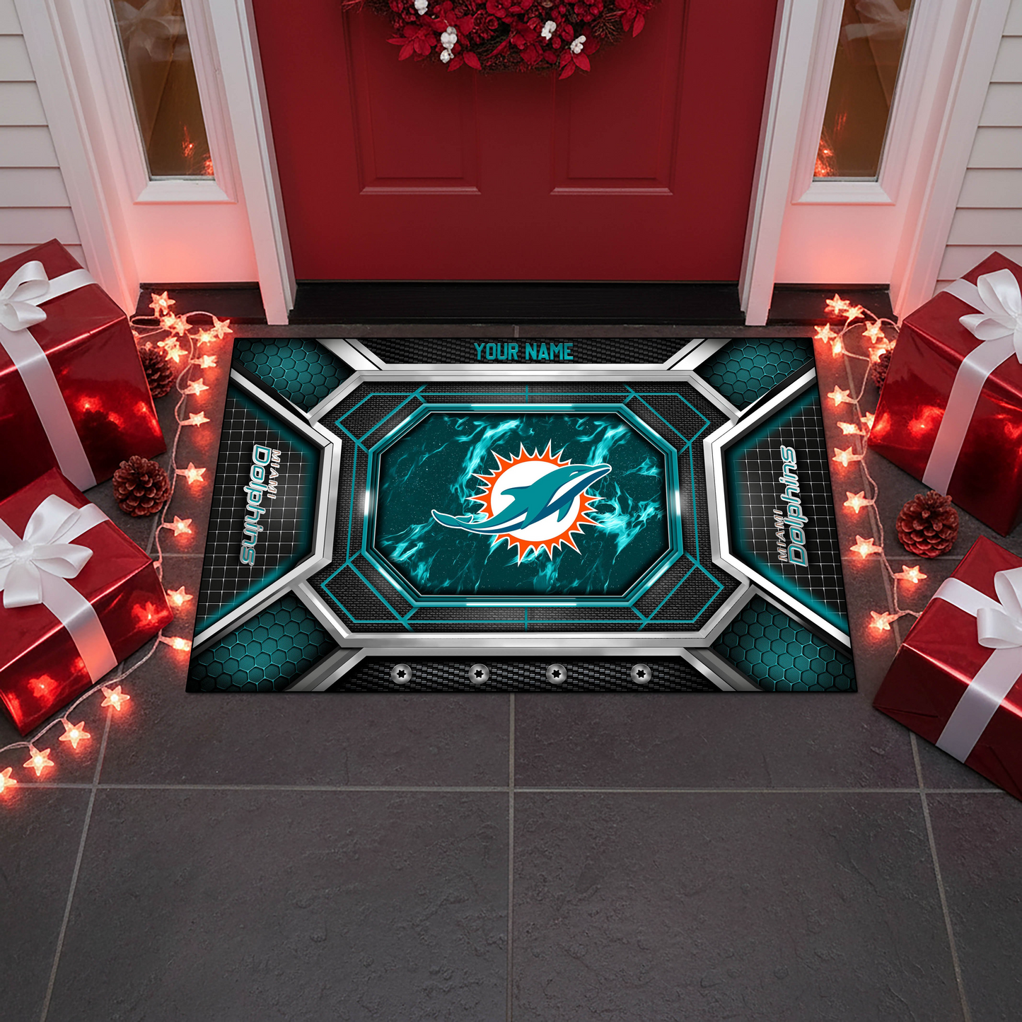 MD x NFL Personalized Sport Doormat, Gifts For Christmas DDT NTL