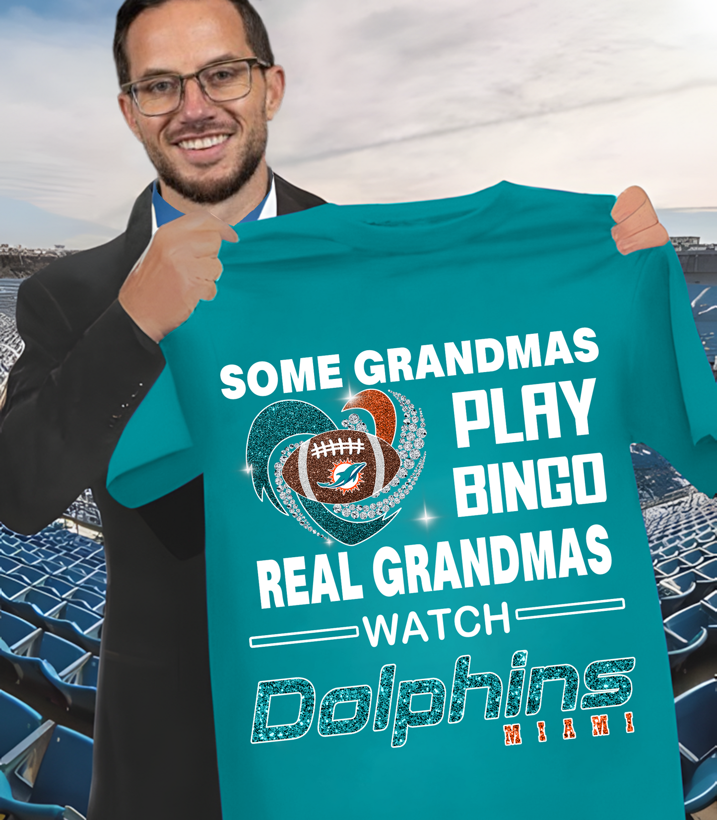 MIA X NFL some grandmas play bingo real grandmas wach DATND THUONGNH