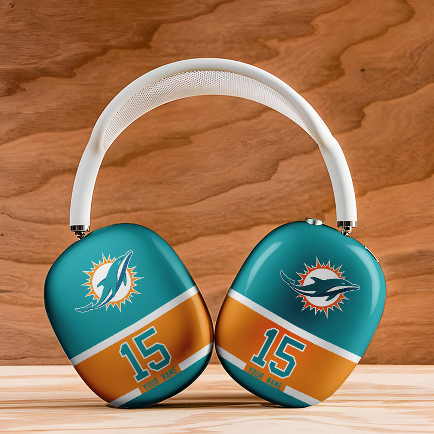 MIA x NFL Special Airpod Max Case Cover Personalized DATND TANTD