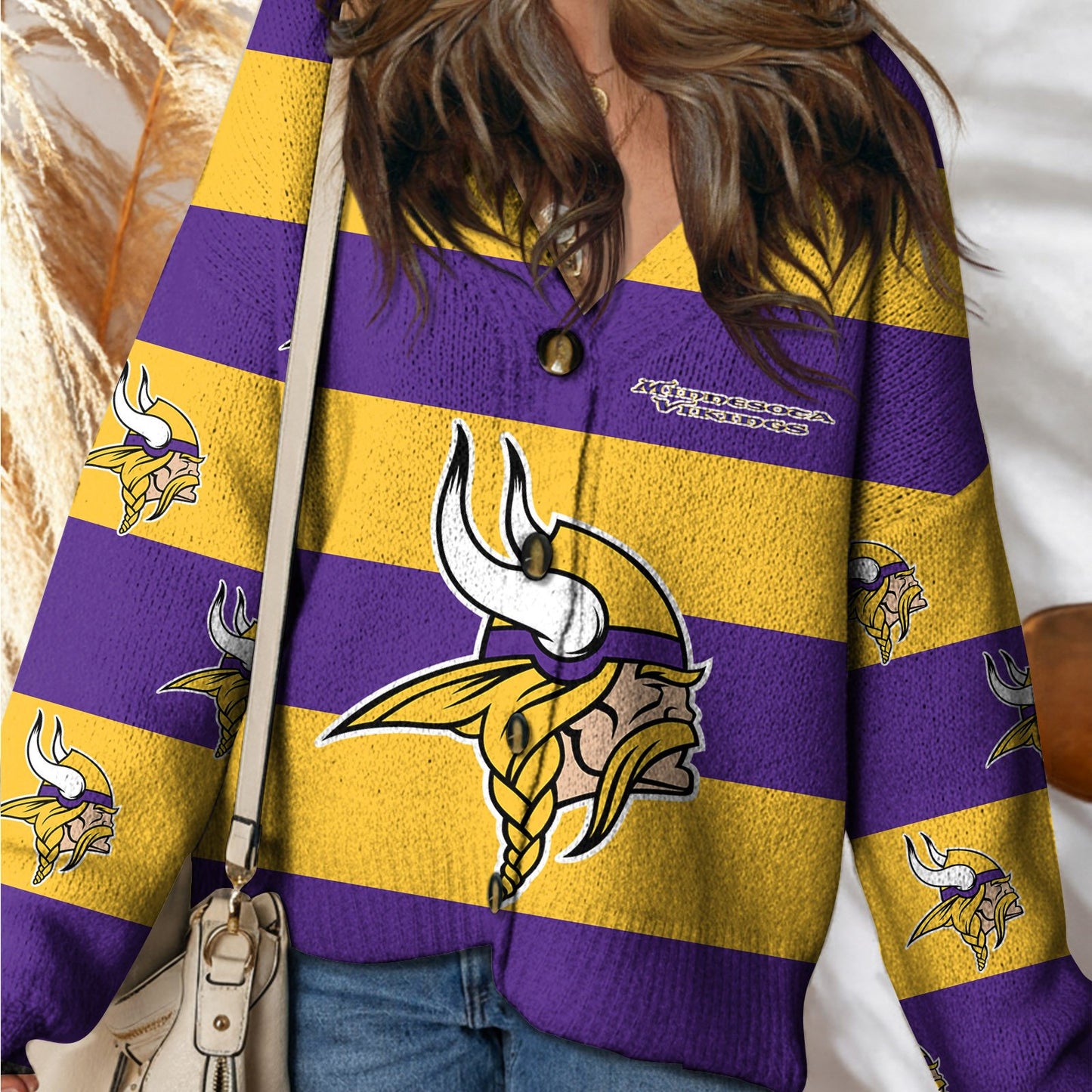 MIN x NFL Cardigan Sweatshirt With Button DatND DVT