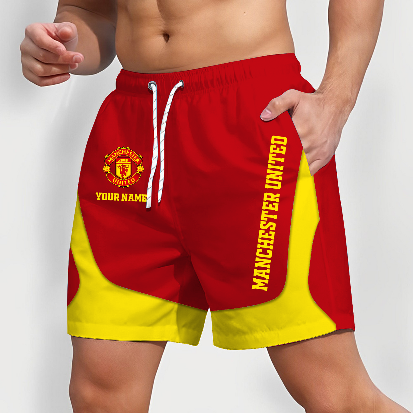 MU x EPL Team Special Short Pants For Men Custom Name Gifts DATND TANTD