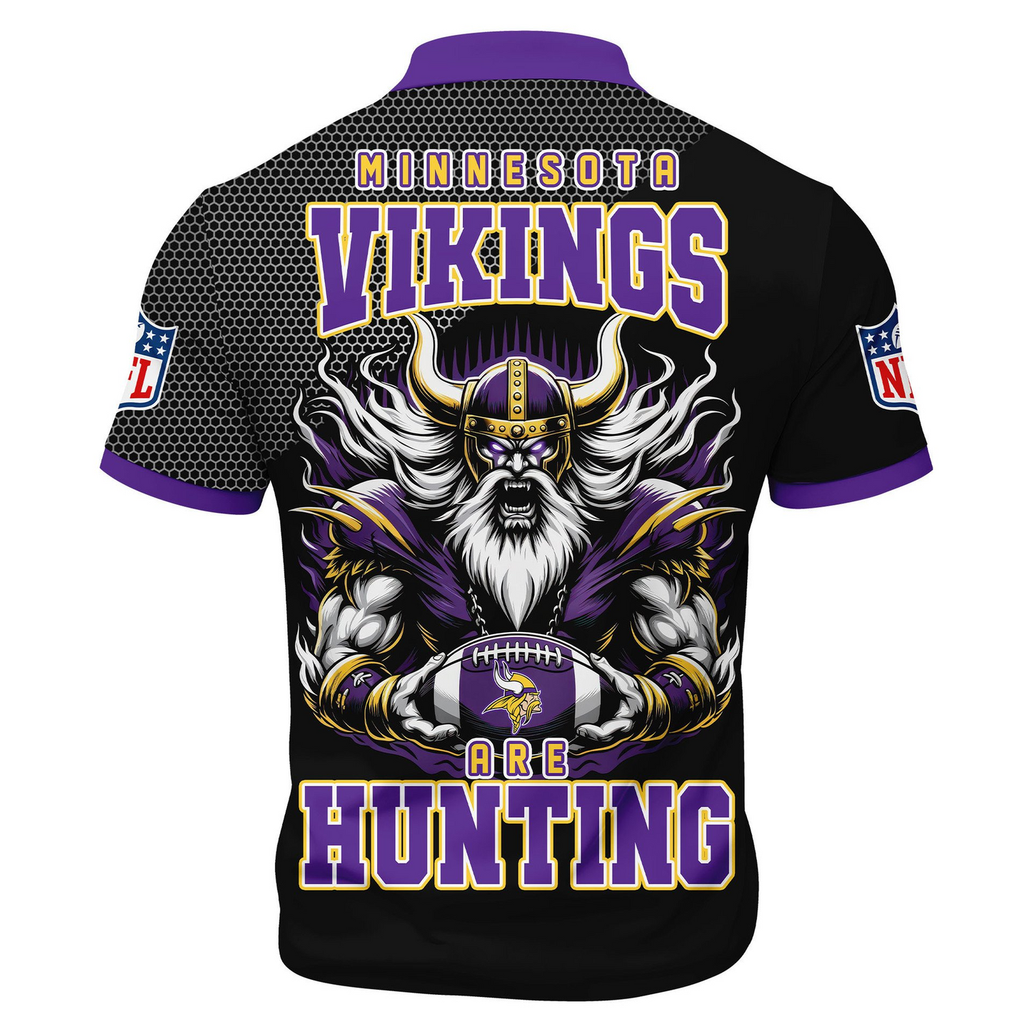 MV Premium NFL Game Day Polo With Zipper Shirt DDT NTL