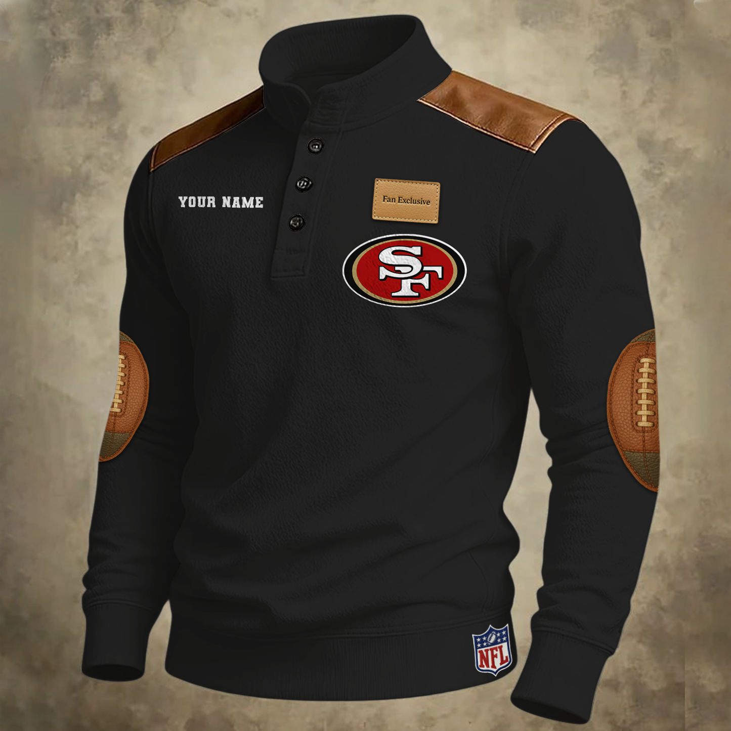 Men's Sweatshirt NFL 49er1 V1 NAK