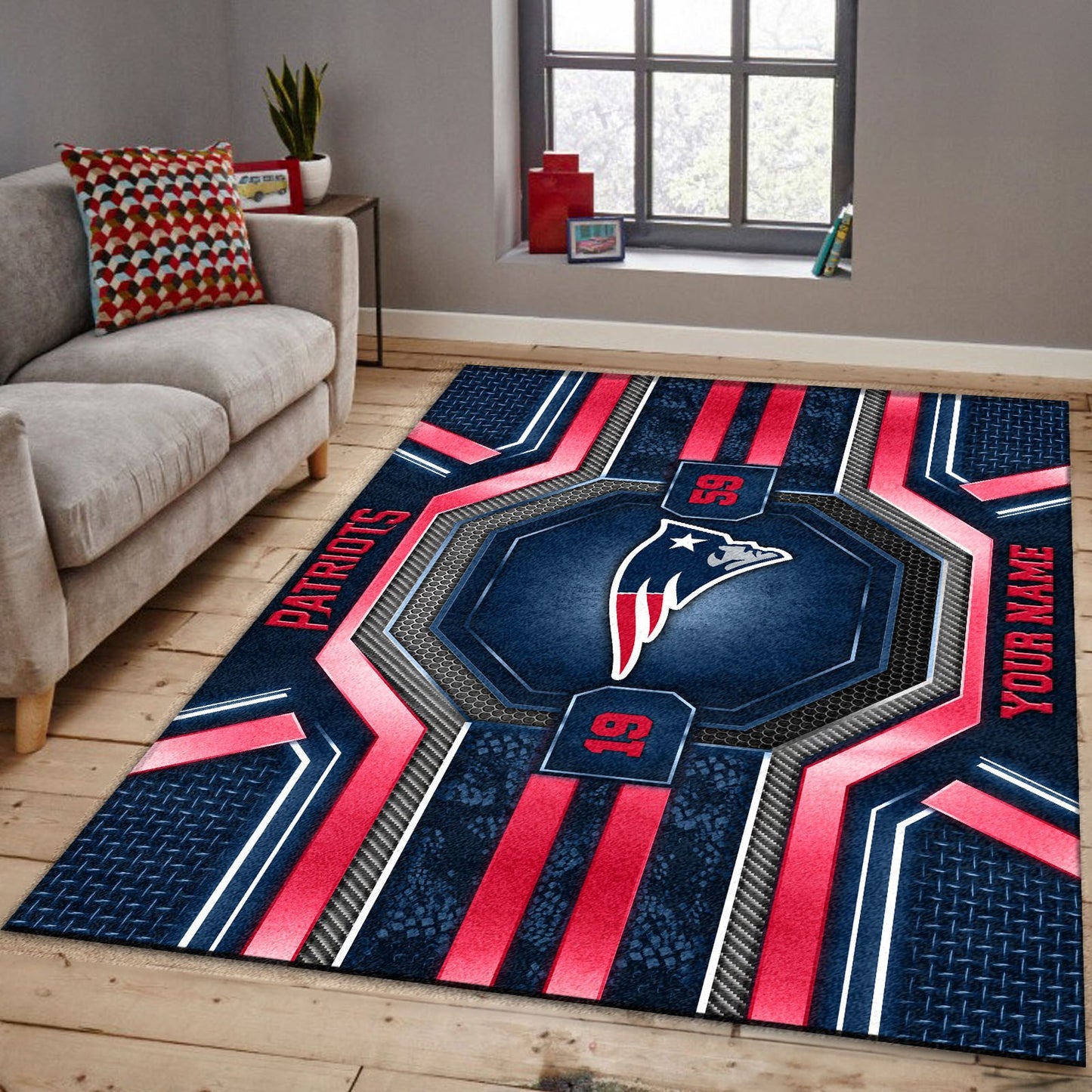 NE x NFL Custom Rug DatND DVT