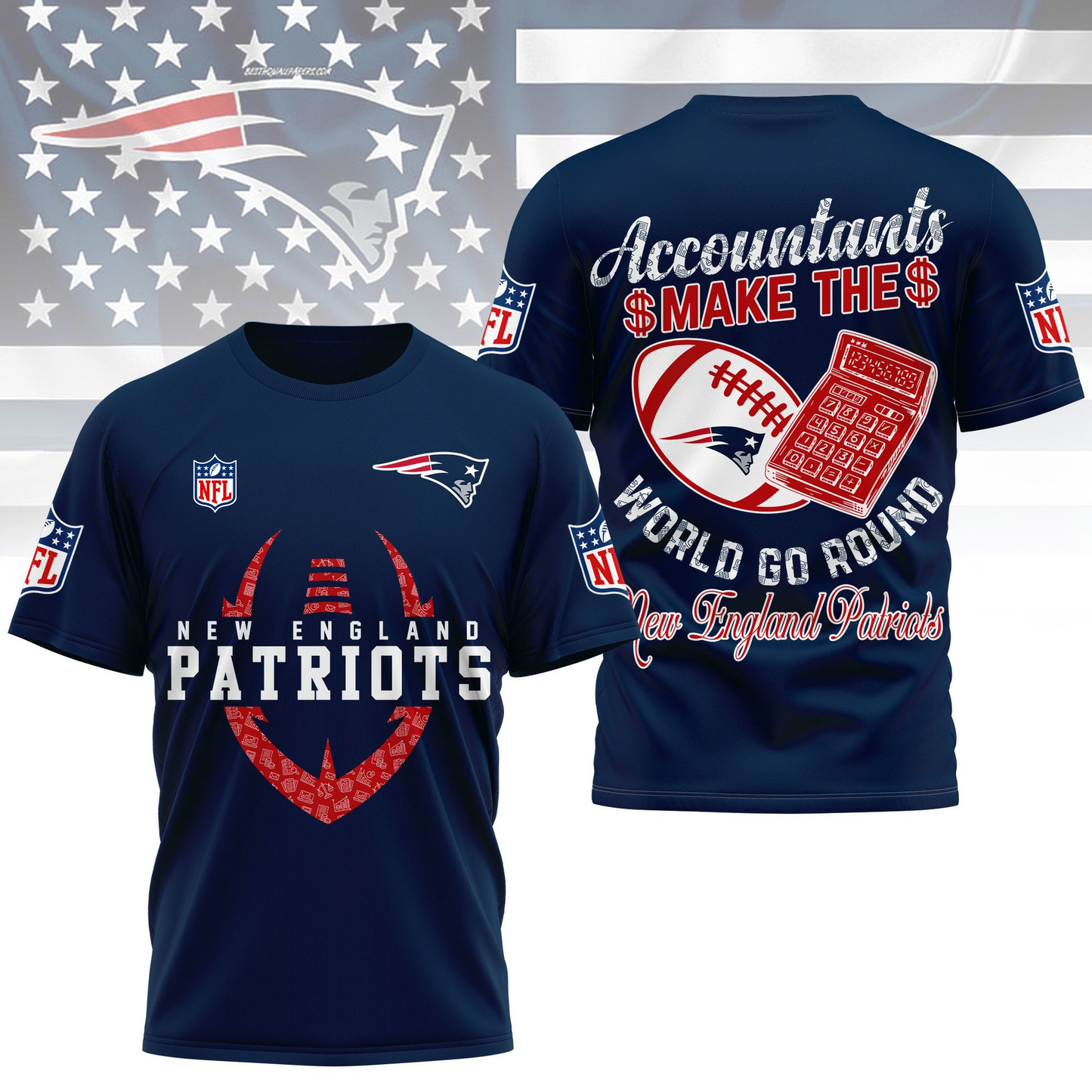 NEP Premium NFL Accountant Pride Fan 3D Shirt DDT CTND
