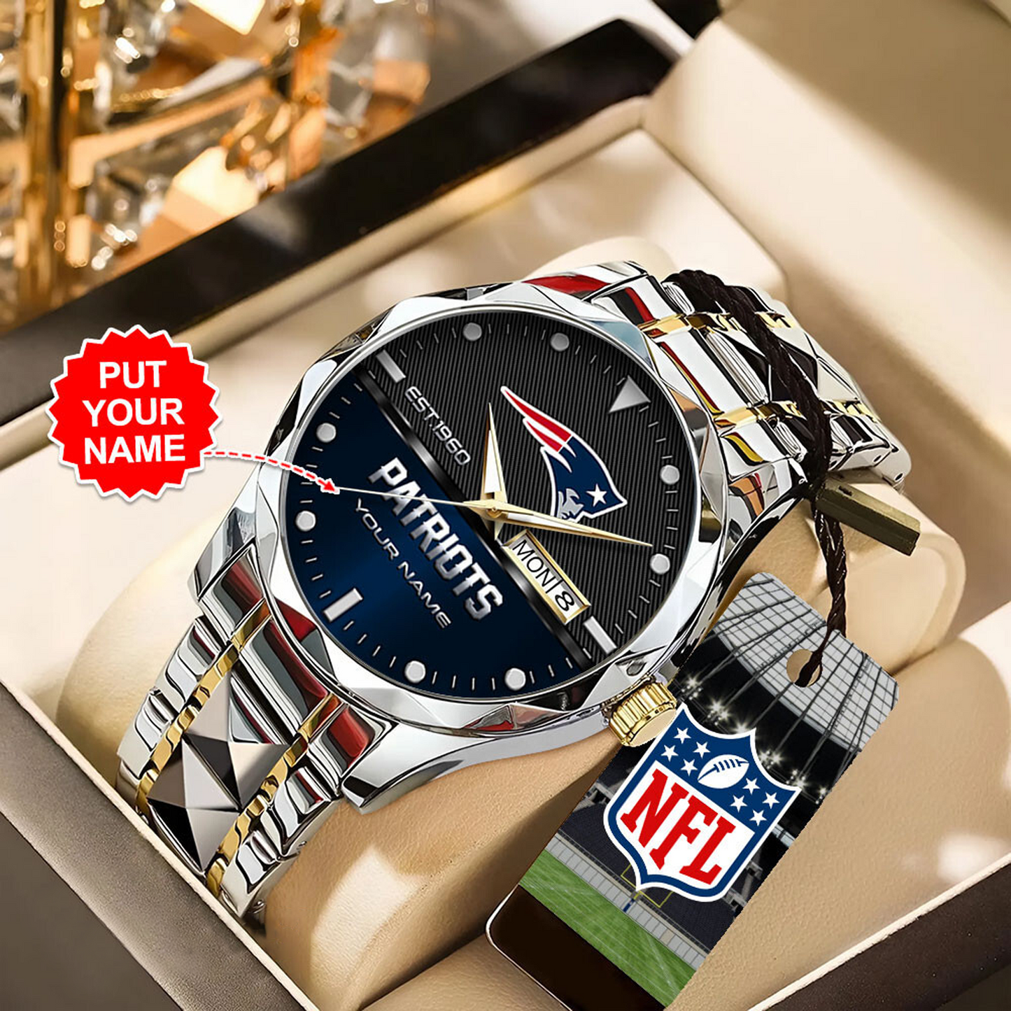 NEP x NFL Alloy Luxury Quartz Watch DATND TANTD