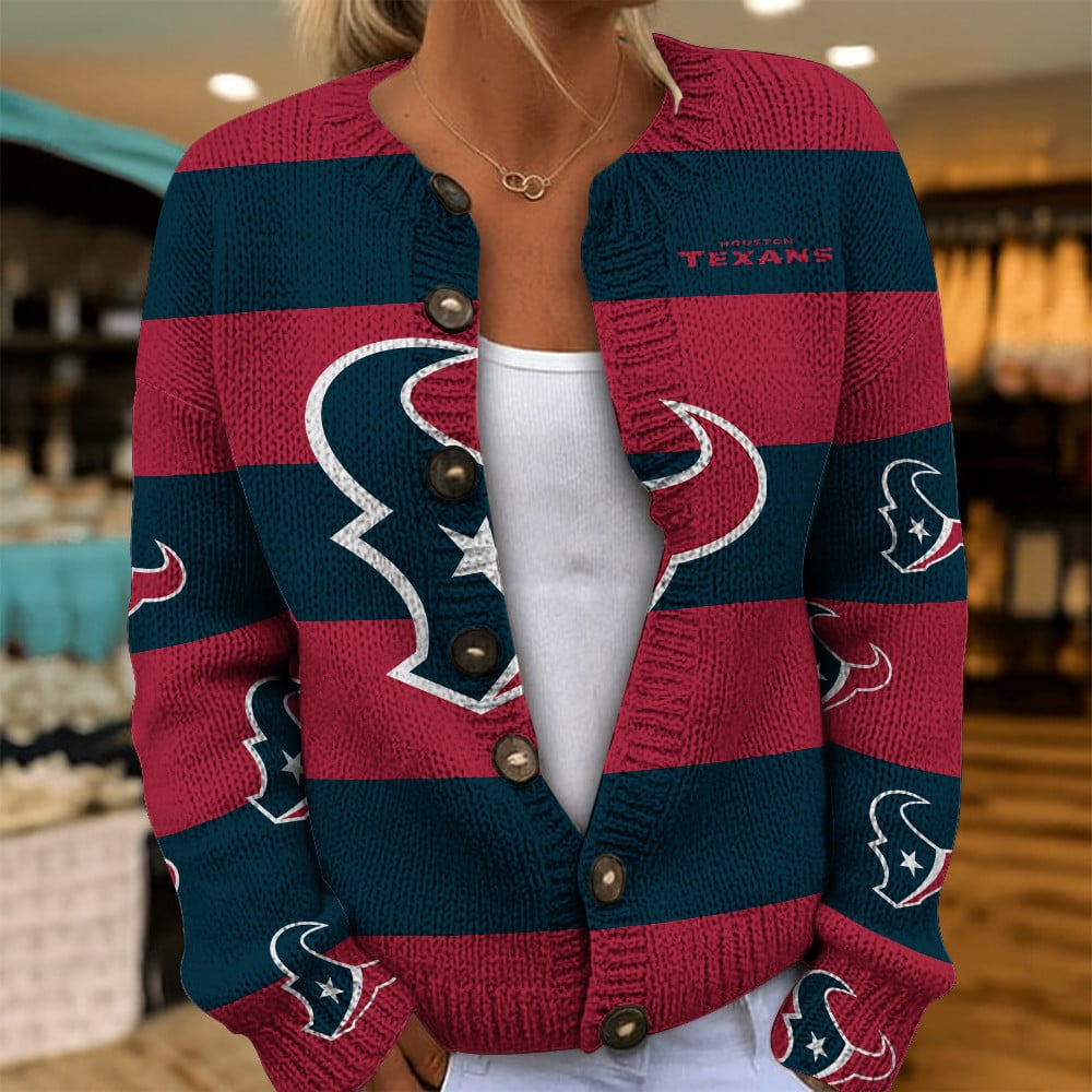 NFL x HOU Women's Cardigan Sweater HLP