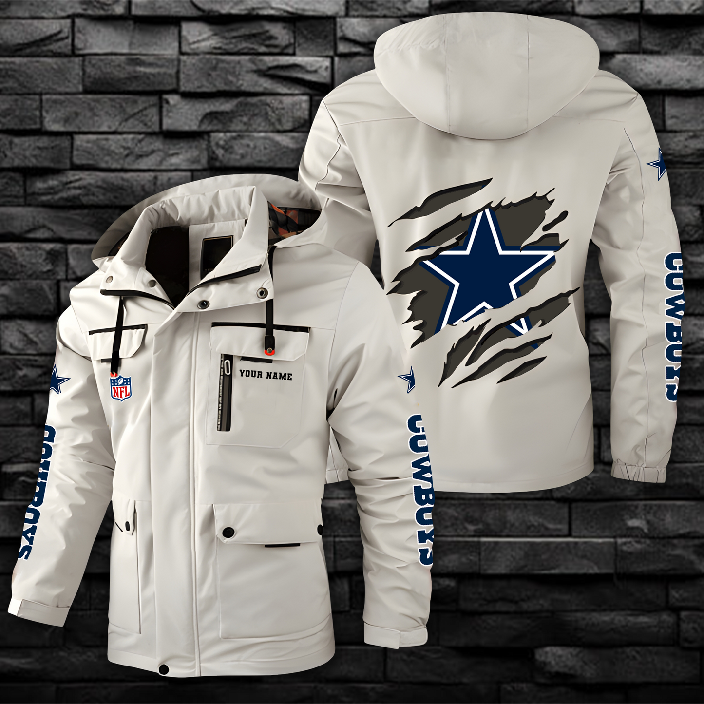 NFL x DLCB Windbreaker Hooded Jacket V1 NAK NHM