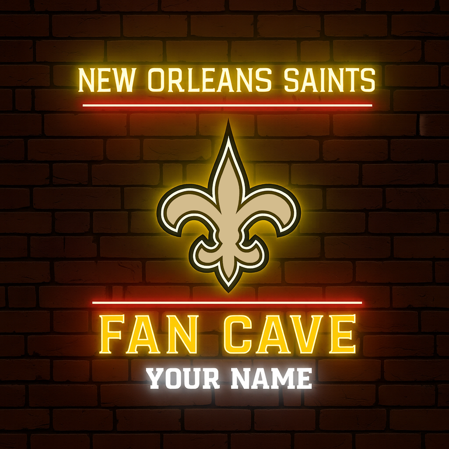 NO x NFL PREMIUM LED LIGHT WALL DECOR DATND TANTD