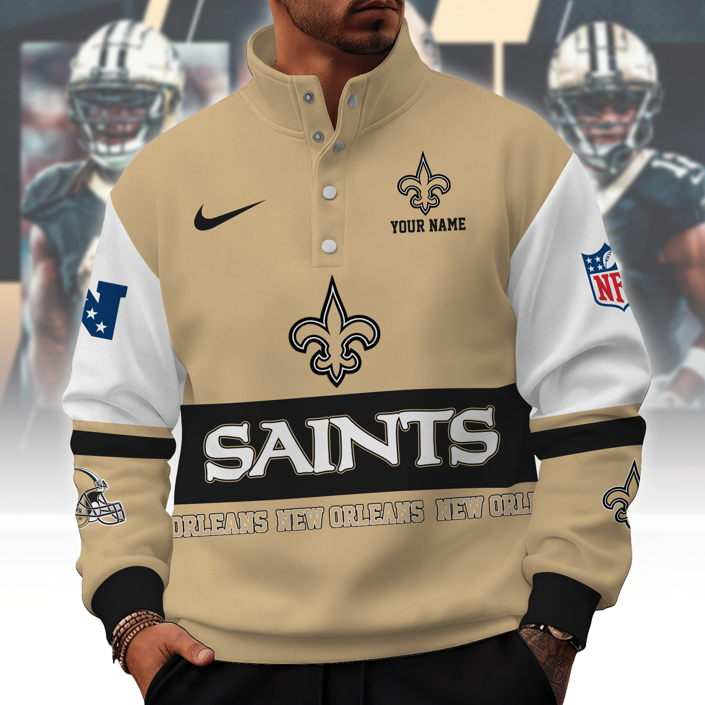 NO x NFL Stand Collar Sweatshirt 0210 DatND DVT