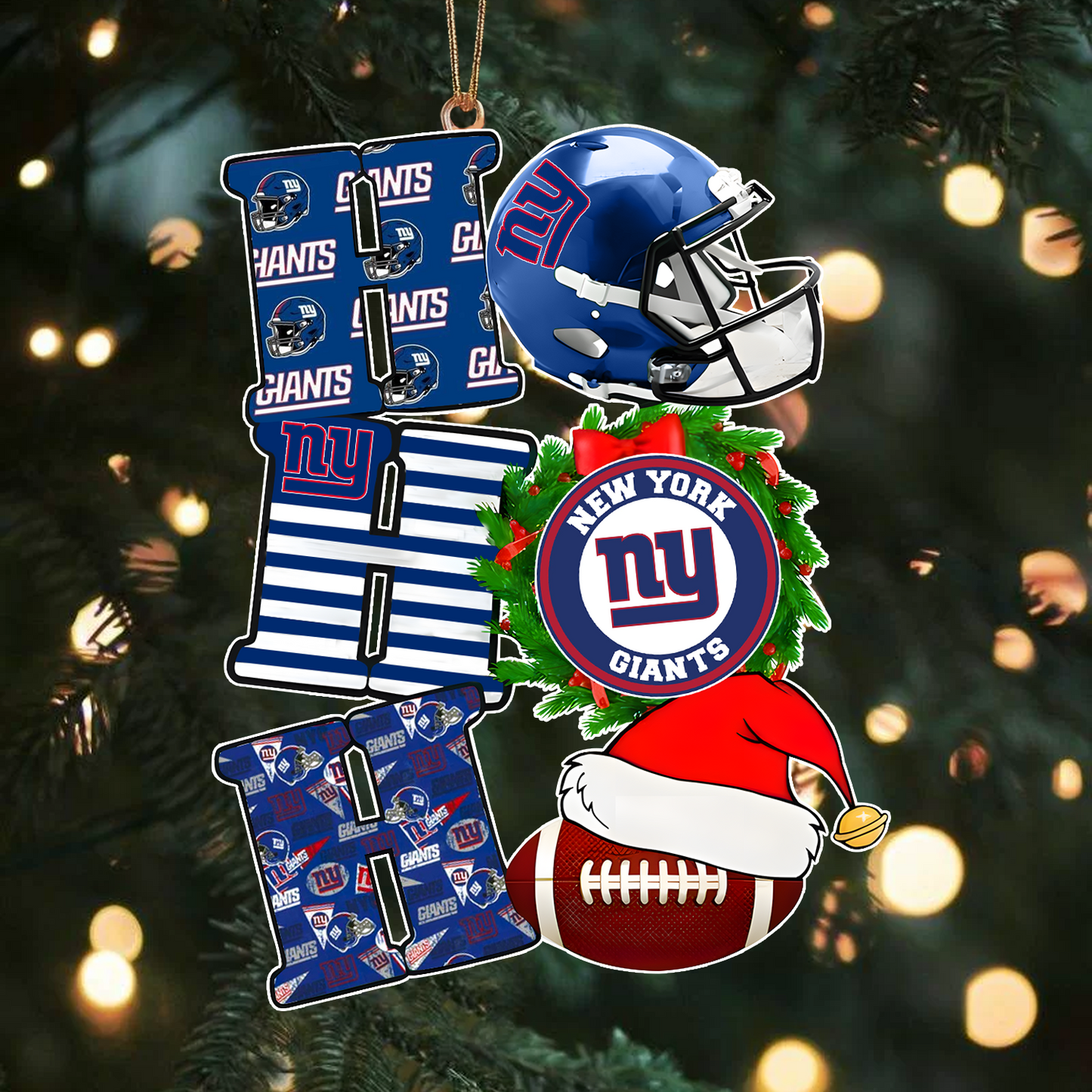 NYG x NFL Christmas Ho Ho Ho Ornament 0101 DatND ThuongNH