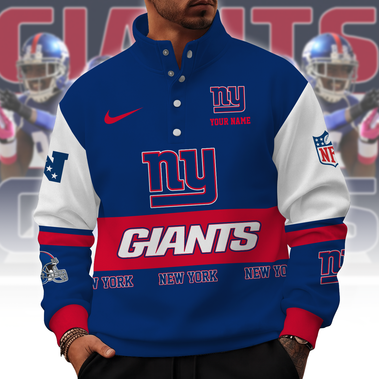 NYG x NFL Stand Collar Sweatshirt 0210 DatND DVT