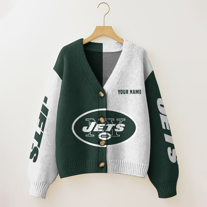 NYJ Premium NFL Women Cardigan DDT HLPHUONG