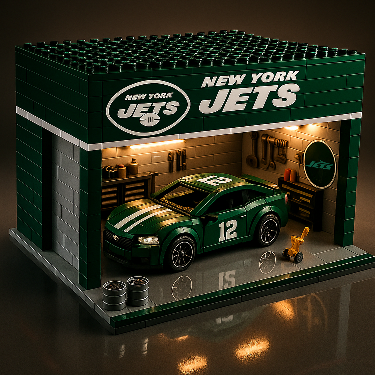 NYJ x NFL Garage Building Blocks Set DATND TANTD