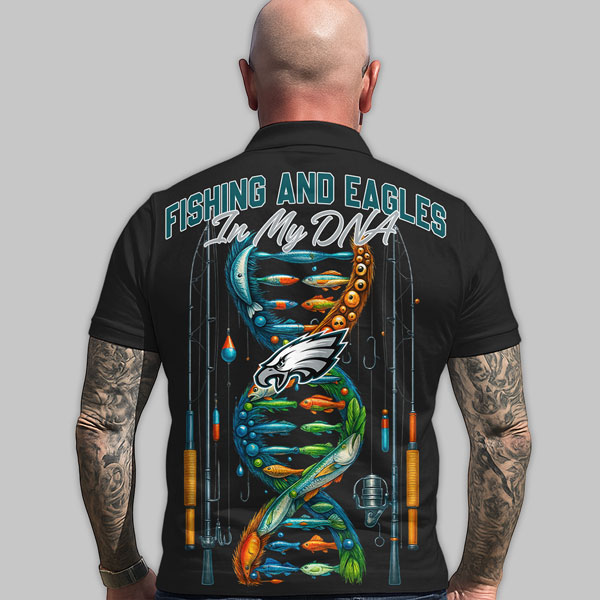 PE Premium NFL Fishing In My DNA Polo Shirt DDT CTND