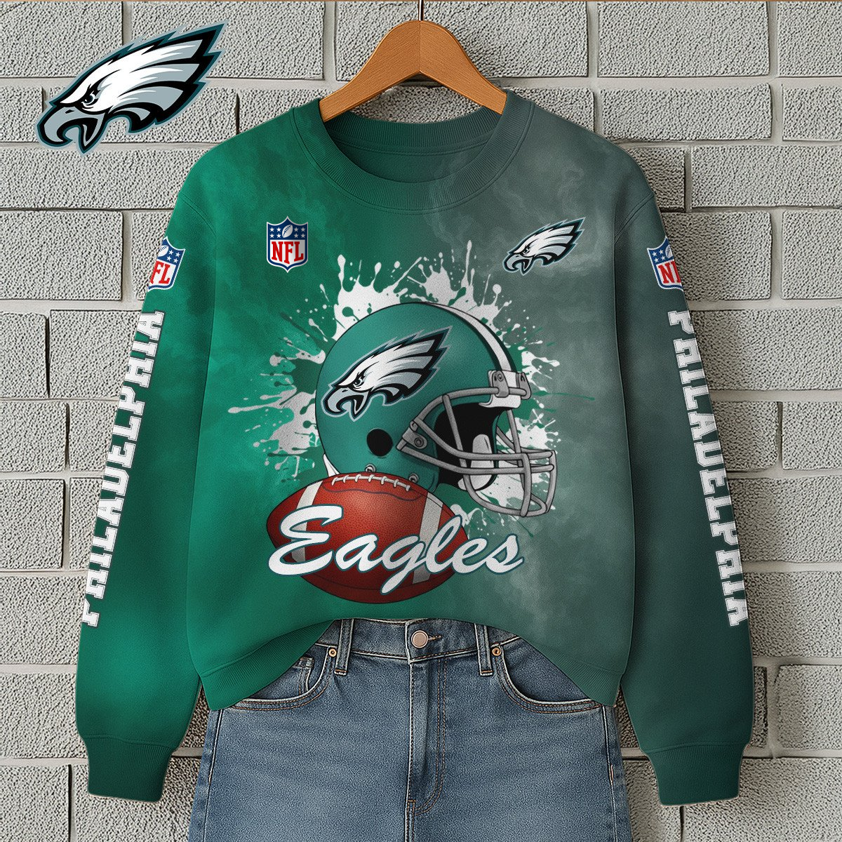 PE Premium NFL Printed Long Sleeve Casual Sweatshirt DDT NTL