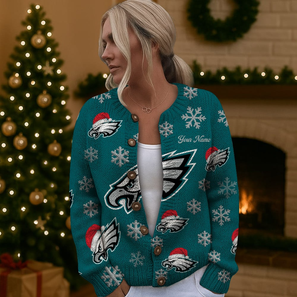 PE x NFL Women Cardigan Sweater Christmas DDT CTND