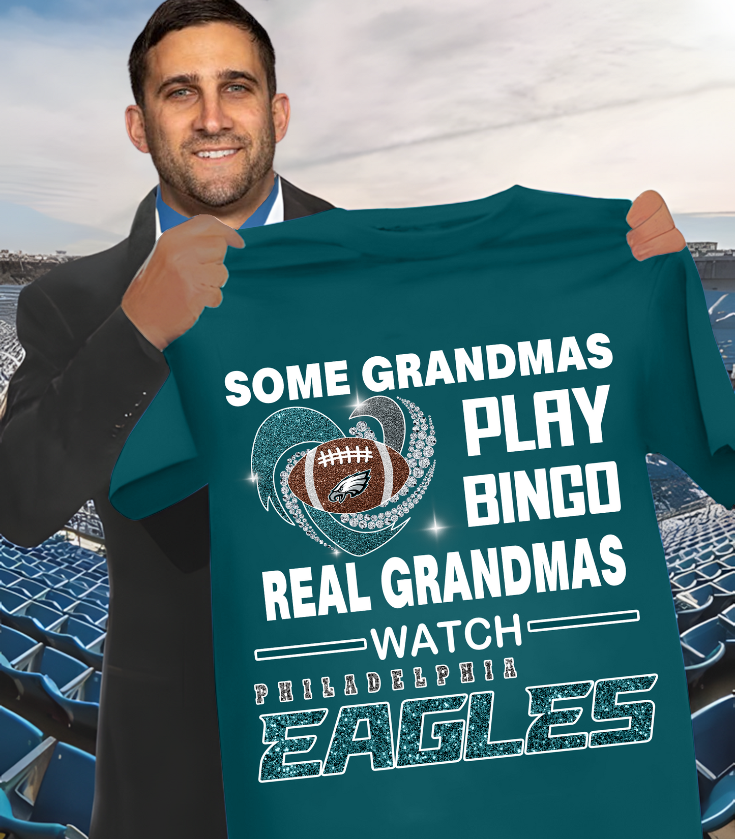 PHI X NFL some grandmas play bingo real grandmas wach DATND THUONGNH