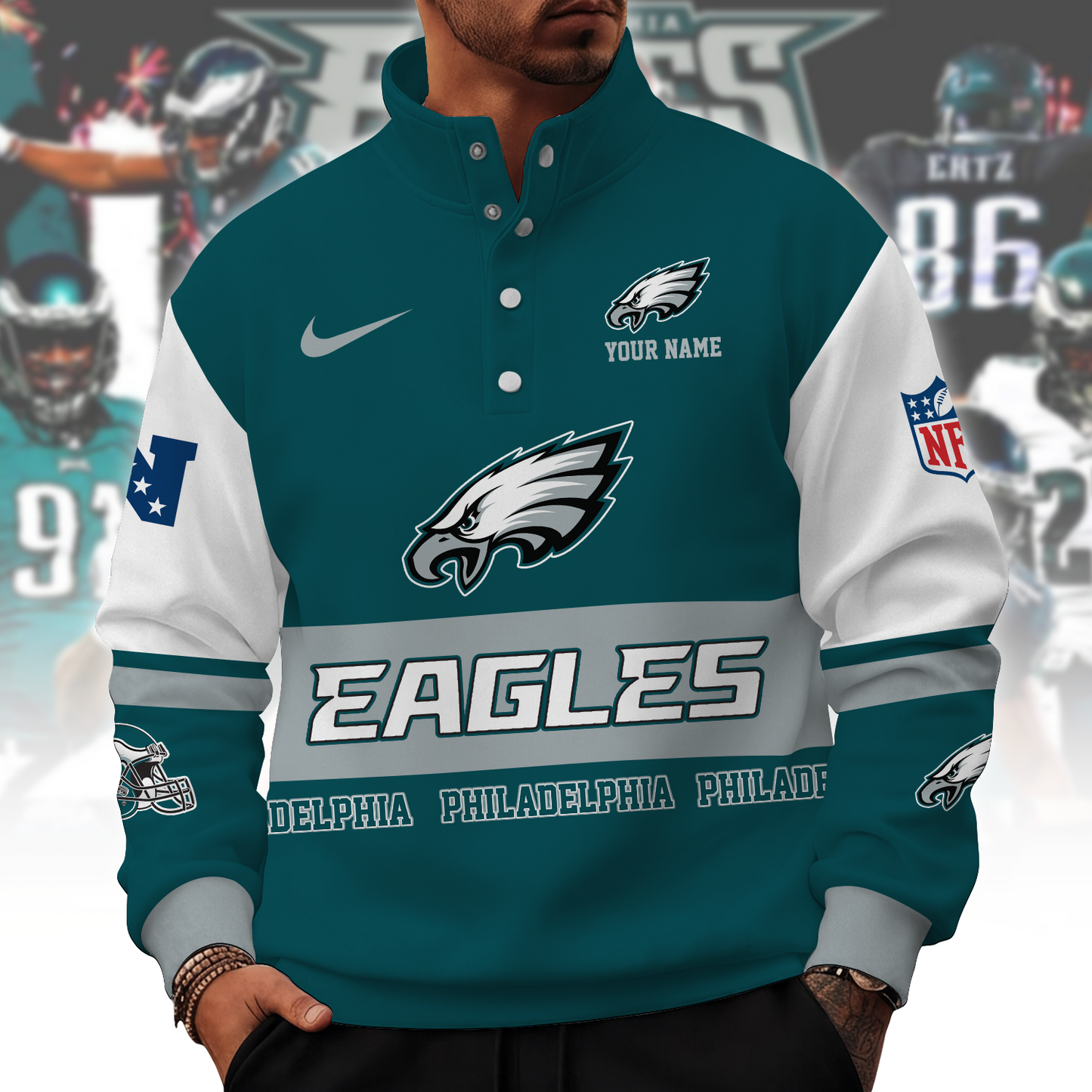 PHI x NFL Stand Collar Sweatshirt 0210 DatND DVT