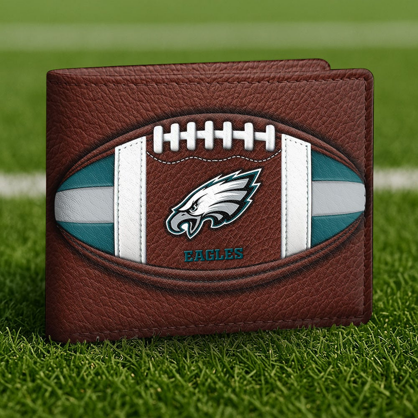 PHI x NFL Football Men Special Brown Wallet DATND TANTD