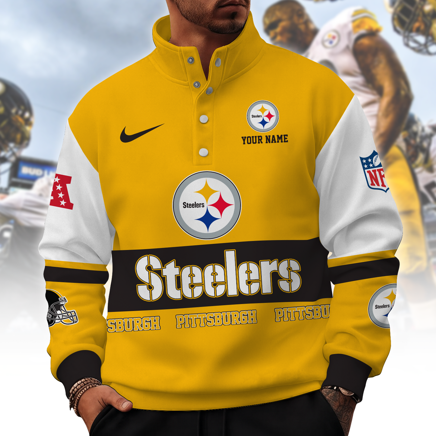 PIT x NFL Stand Collar Sweatshirt 0210 DatND DVT