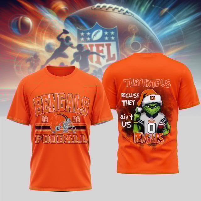 PREMIUM NFL X CIN GRINCH 3D SHIRT NDT NHM