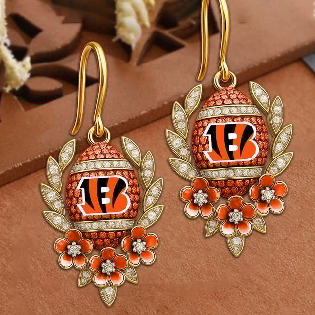 PREMIUM NFL X CIN VINTAGE EARRING NDT NHM