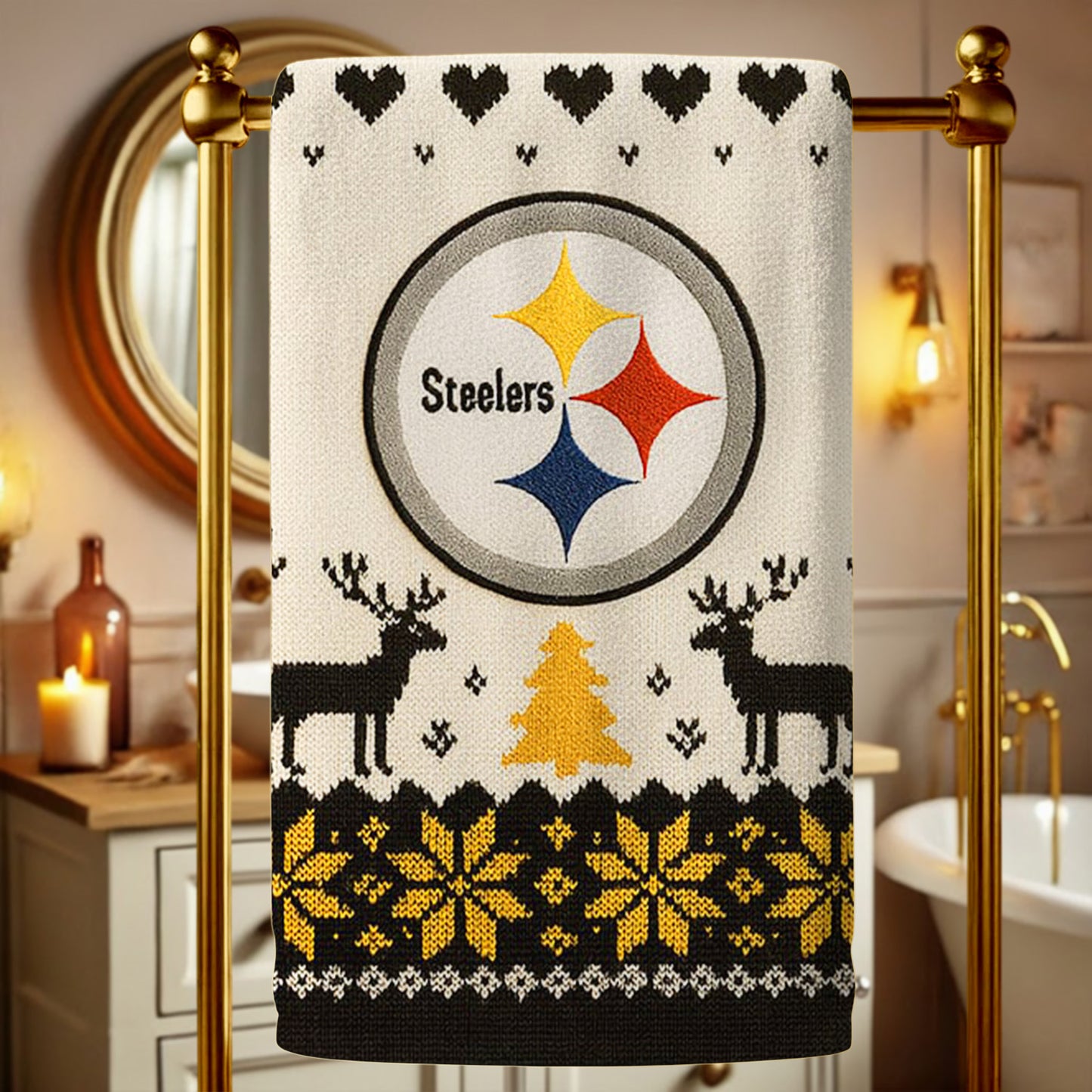 PREMIUM NFL X PIT BATH TOWEL GIFT FOR FAN 2025 NDT NHM
