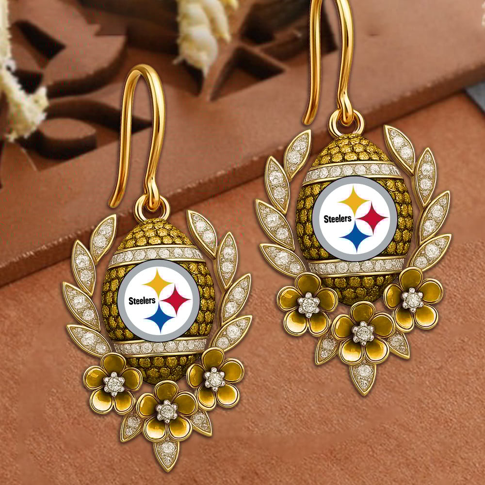 PREMIUM NFL X PIT VINTAGE EARRING NDT NHM
