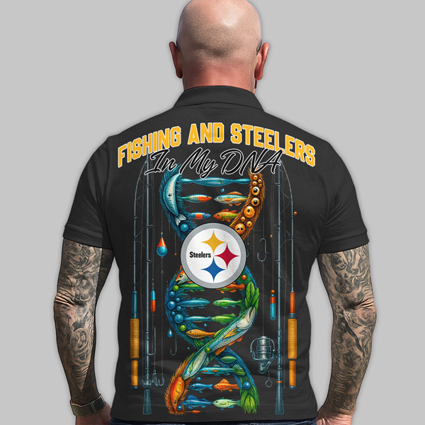 PS Premium NFL Fishing In My DNA Polo Shirt DDT CTND
