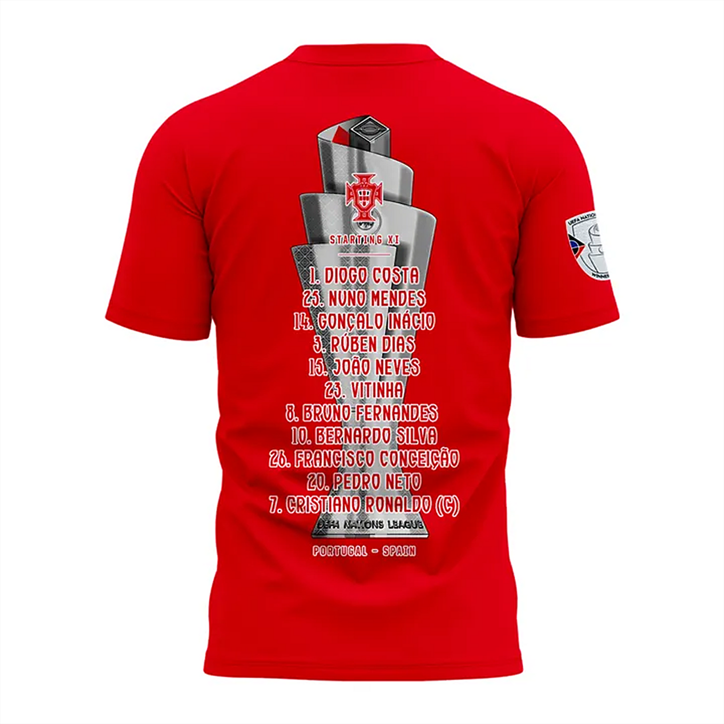 Portugal National Football Team Nations League Winner 2025 V4 Shirt DDTNTL