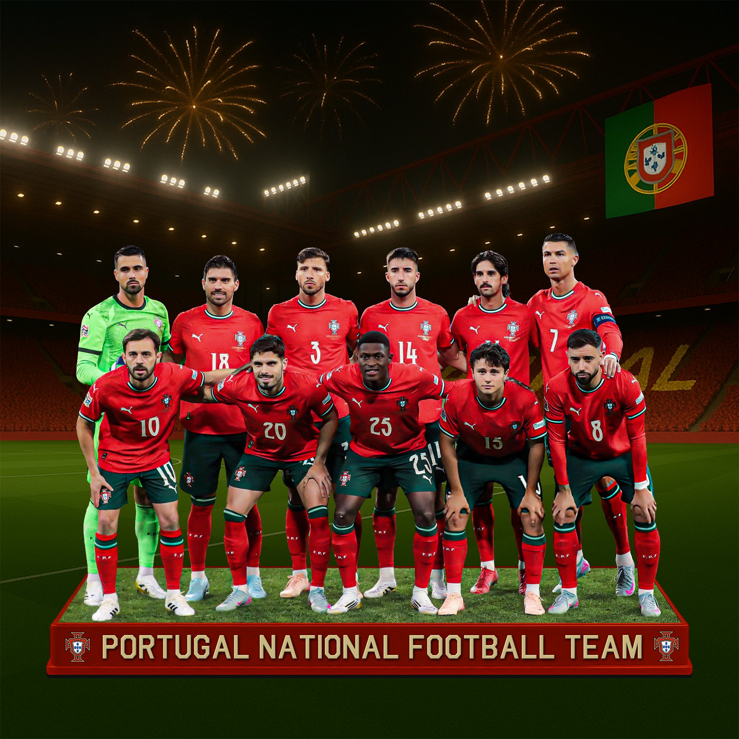 Portugal National Football Team V1 Premium Acrylic Plaque DDTTTV