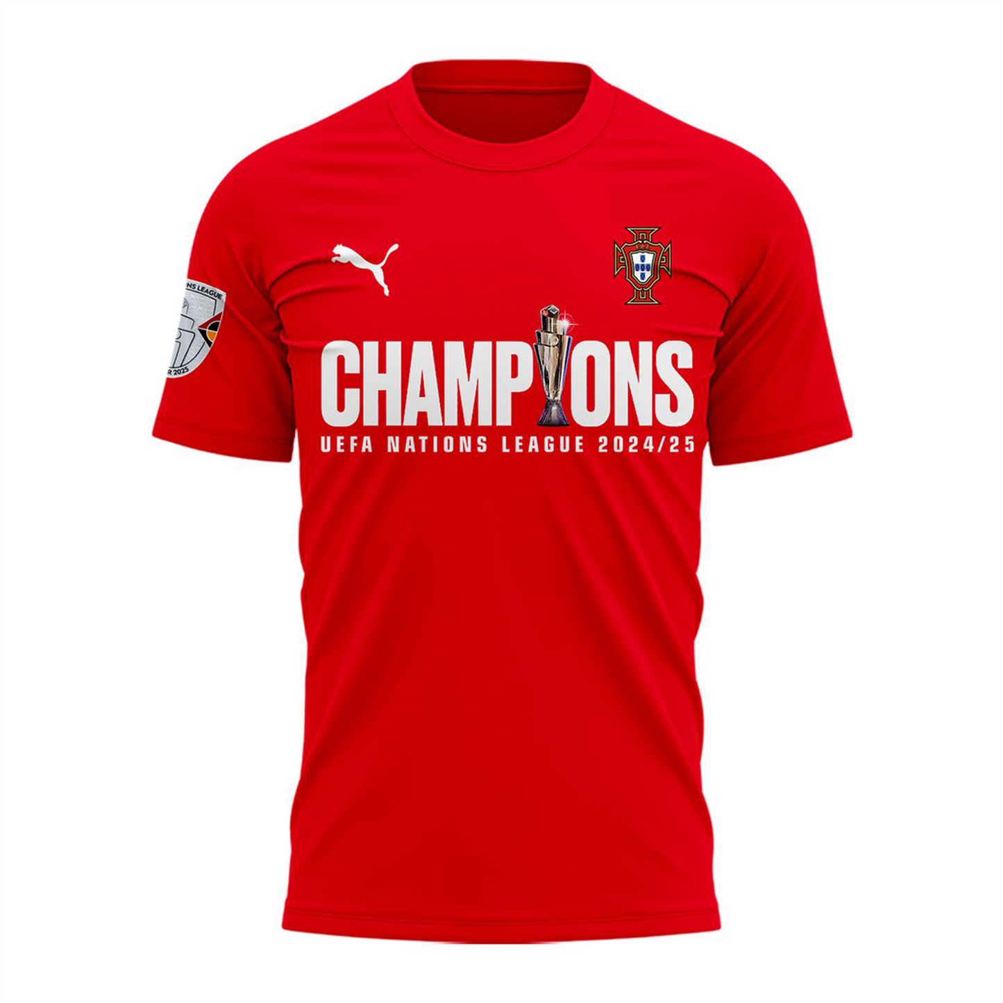 Portugal UEFA Nations League 2025 Champions 3D Shirt V1 NDD DVT