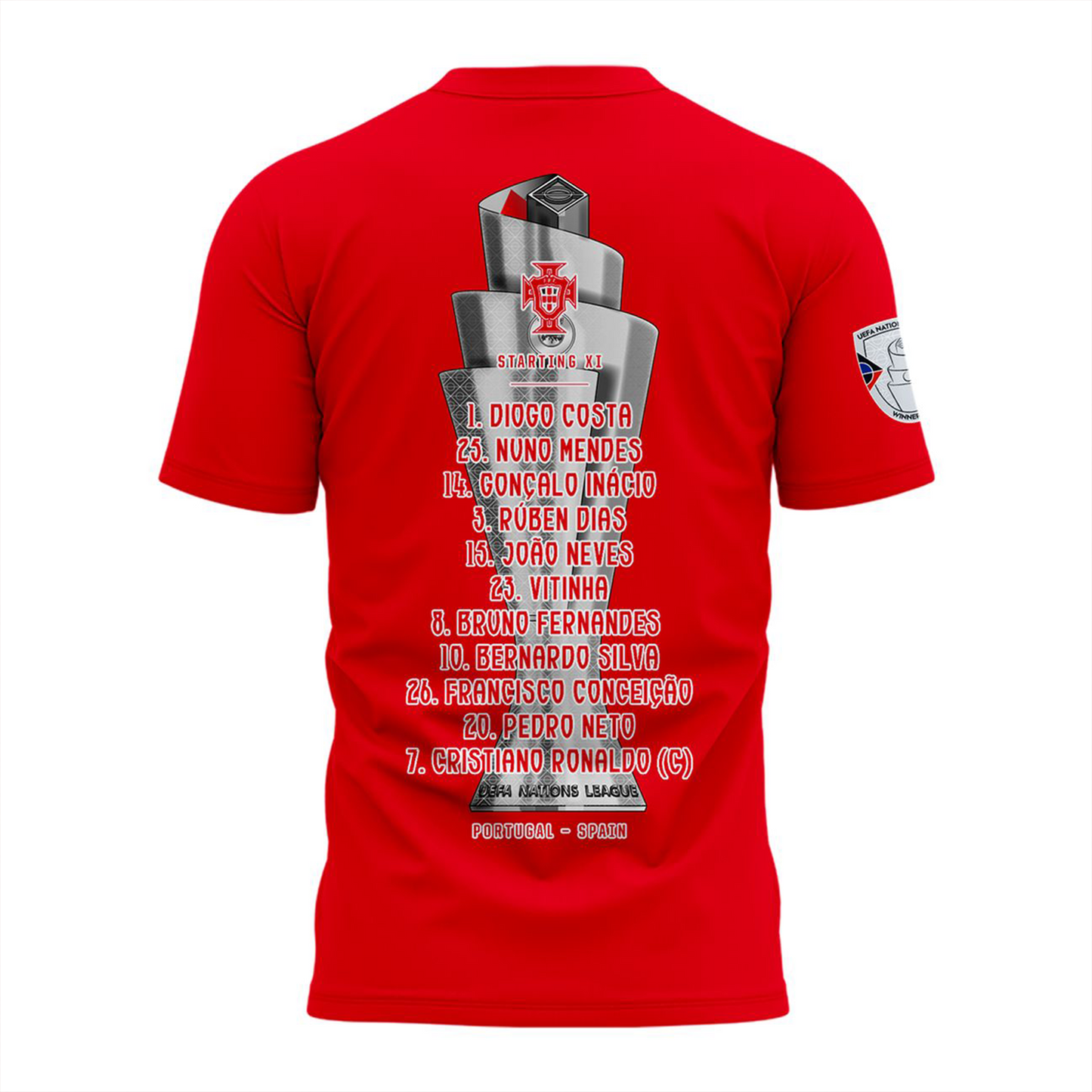 Portugal UEFA Nations League 2025 Champions 3D Shirt V1 NDD DVT