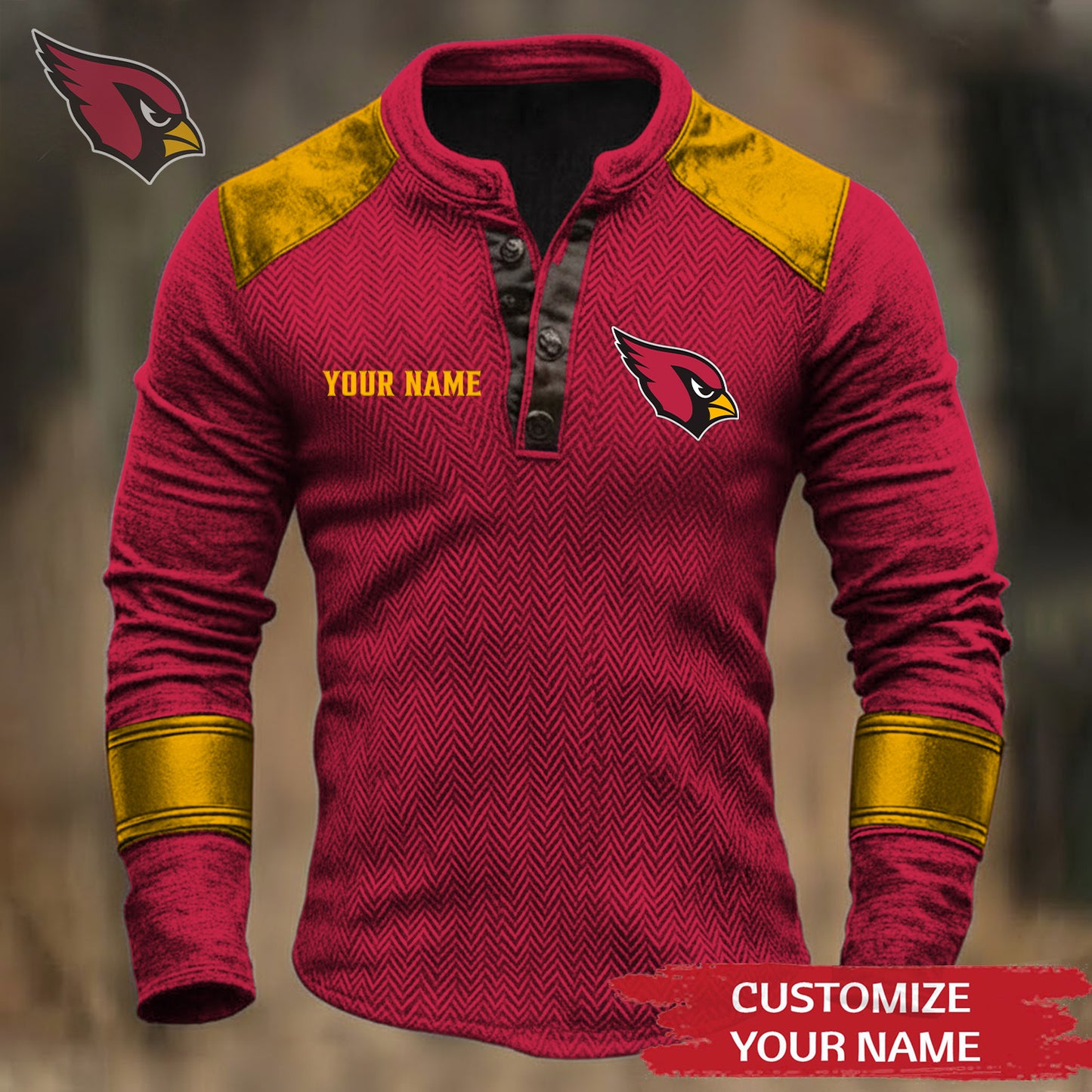 Premium NFL ARI Button Down Jacket V1 NMD NHM