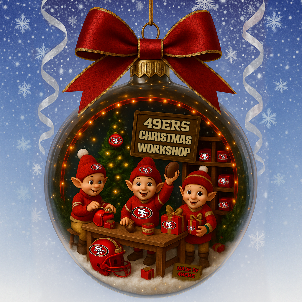 Premium NFL SF Snow Globe Ornament V1 NMD TTV