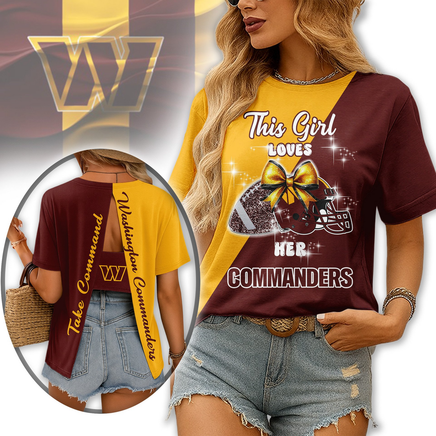 Premium NFL WAS x Back Slit Short Sleeve NDT NHM