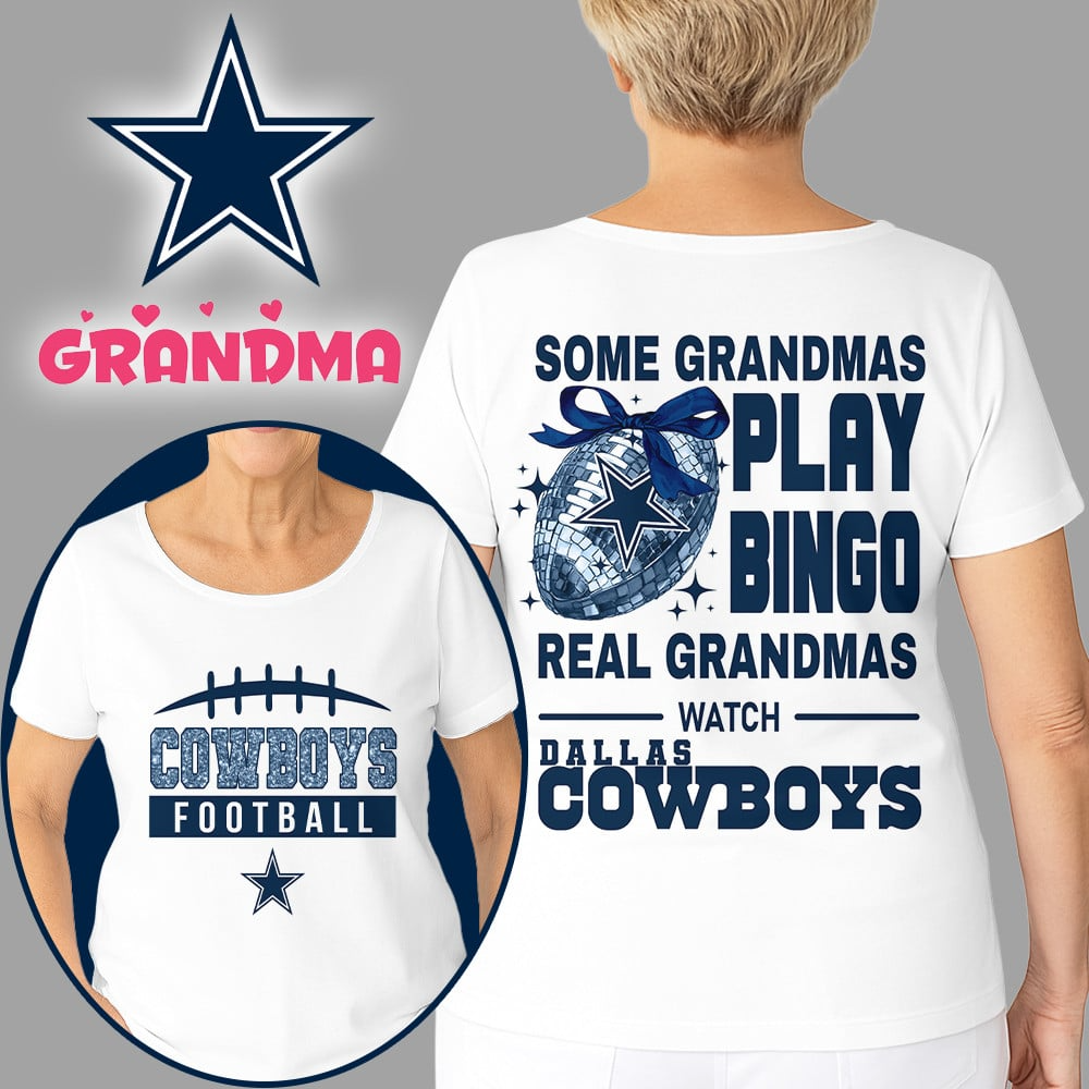 Premium NFL X DAL Football Grandmas Fan 3D SHIRT NDT NHM