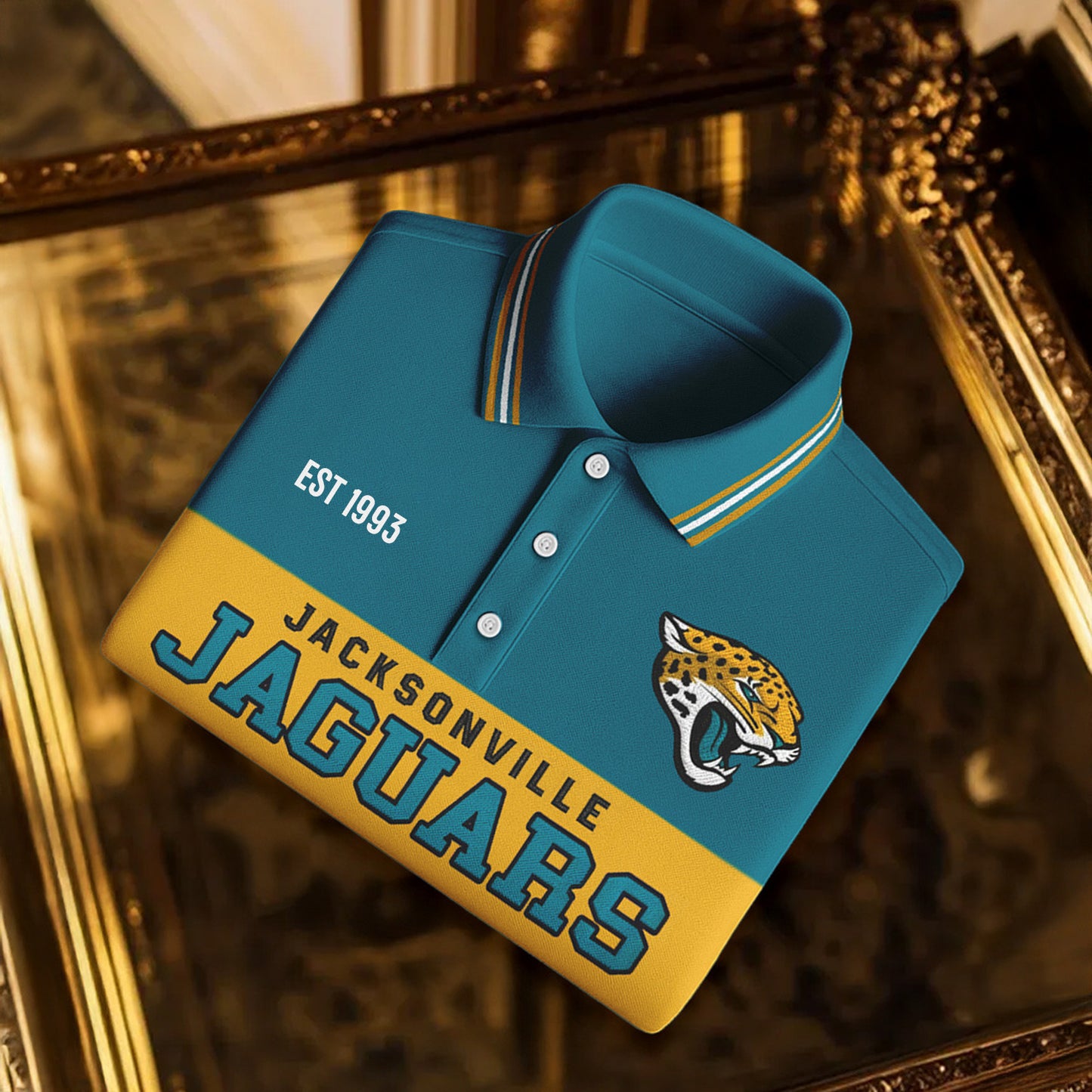 Premium NFL X JAC Classic Long sleeve Polo Shirt NDT NHM