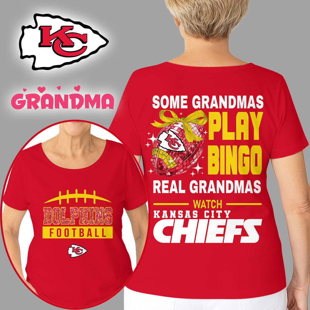 Premium NFL X KC Football Grandmas Fan 3D SHIRT NDT NHM
